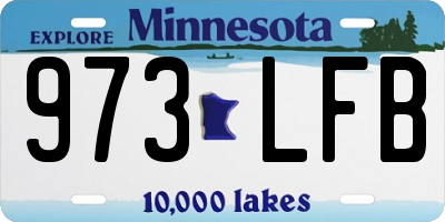 MN license plate 973LFB