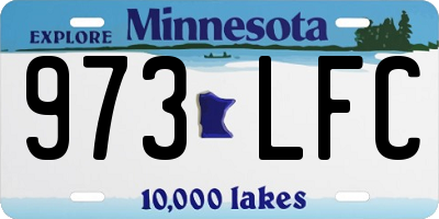 MN license plate 973LFC