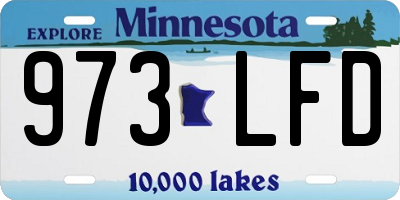 MN license plate 973LFD