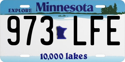 MN license plate 973LFE