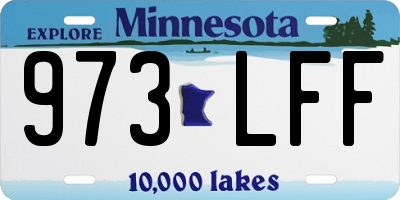 MN license plate 973LFF