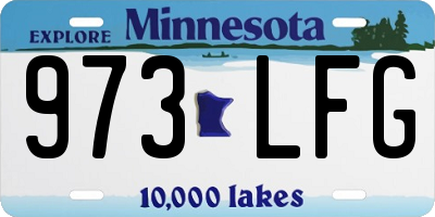 MN license plate 973LFG