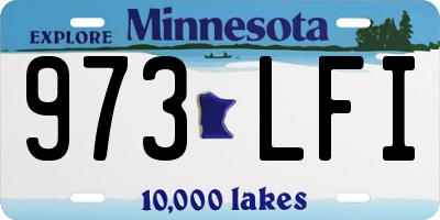 MN license plate 973LFI