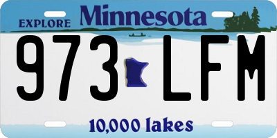 MN license plate 973LFM