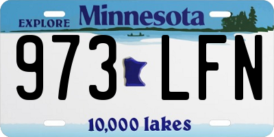 MN license plate 973LFN