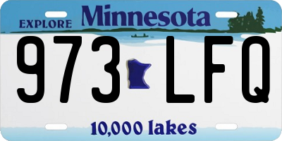 MN license plate 973LFQ