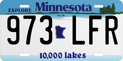 MN license plate 973LFR