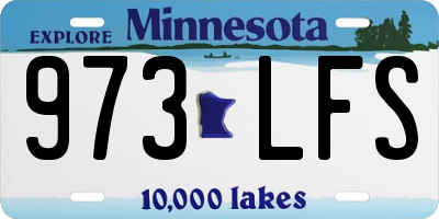 MN license plate 973LFS