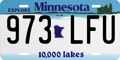 MN license plate 973LFU