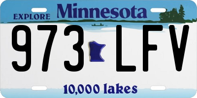 MN license plate 973LFV