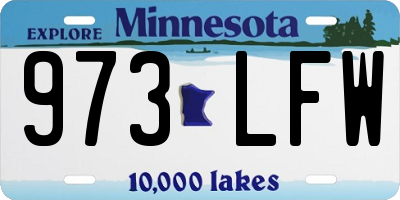 MN license plate 973LFW