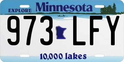 MN license plate 973LFY