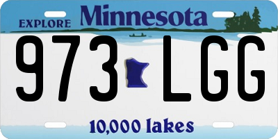 MN license plate 973LGG