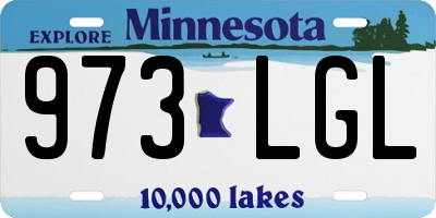 MN license plate 973LGL