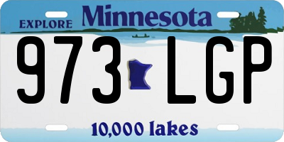 MN license plate 973LGP