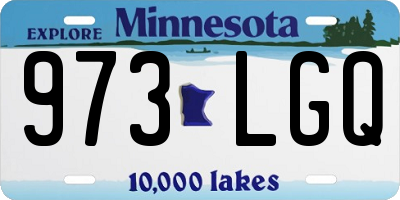 MN license plate 973LGQ