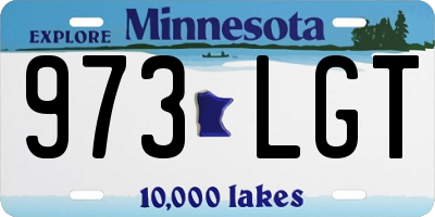 MN license plate 973LGT