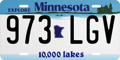 MN license plate 973LGV