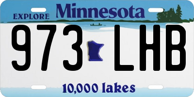 MN license plate 973LHB