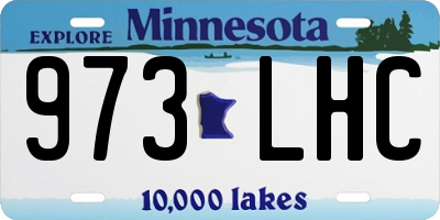 MN license plate 973LHC