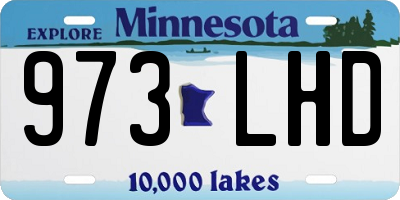 MN license plate 973LHD