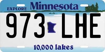 MN license plate 973LHE