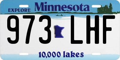 MN license plate 973LHF