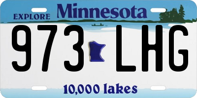 MN license plate 973LHG