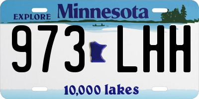 MN license plate 973LHH
