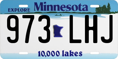 MN license plate 973LHJ