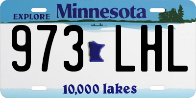 MN license plate 973LHL