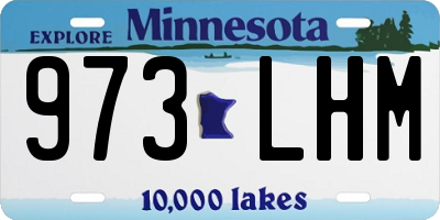 MN license plate 973LHM