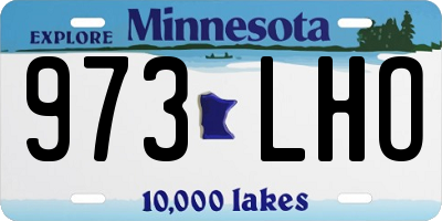 MN license plate 973LHO