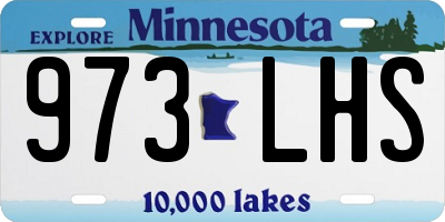 MN license plate 973LHS
