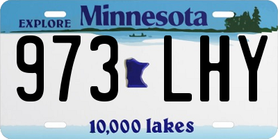 MN license plate 973LHY
