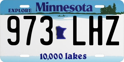 MN license plate 973LHZ