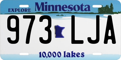 MN license plate 973LJA
