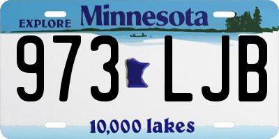 MN license plate 973LJB