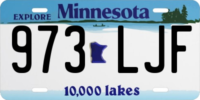 MN license plate 973LJF