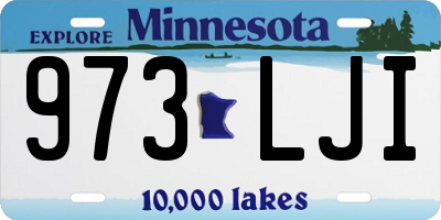 MN license plate 973LJI