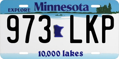 MN license plate 973LKP