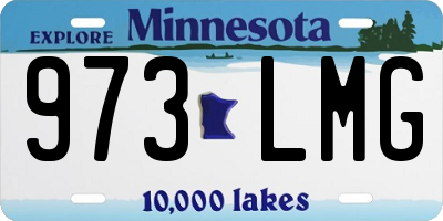 MN license plate 973LMG