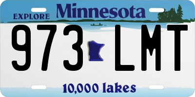 MN license plate 973LMT