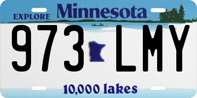MN license plate 973LMY