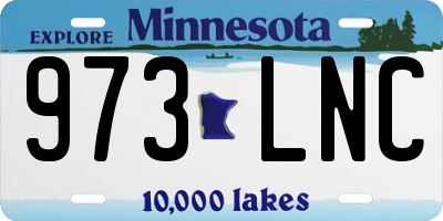 MN license plate 973LNC
