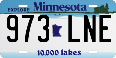 MN license plate 973LNE