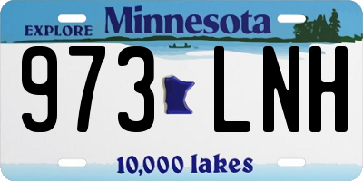 MN license plate 973LNH