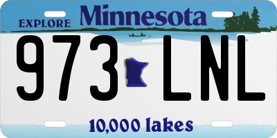 MN license plate 973LNL