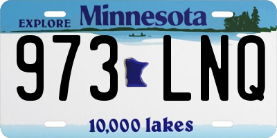 MN license plate 973LNQ