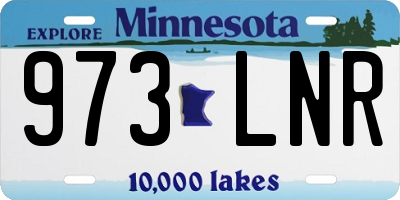 MN license plate 973LNR